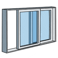 horizontal slider window