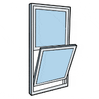 single hung window